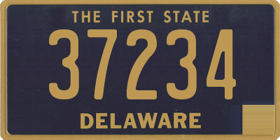 DE license plate 37234