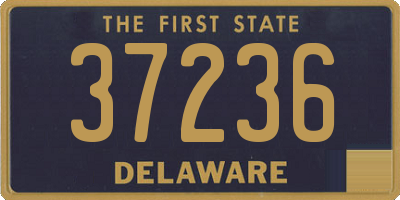 DE license plate 37236