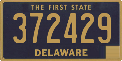 DE license plate 372429