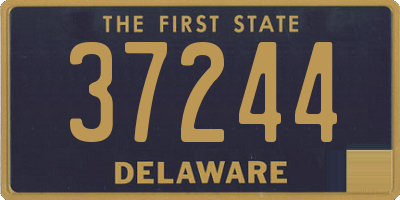 DE license plate 37244