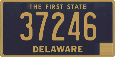 DE license plate 37246