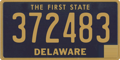 DE license plate 372483