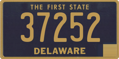 DE license plate 37252