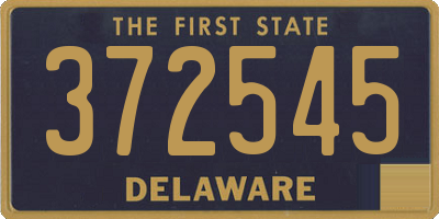 DE license plate 372545