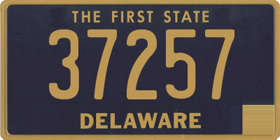 DE license plate 37257