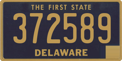 DE license plate 372589