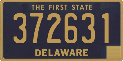 DE license plate 372631