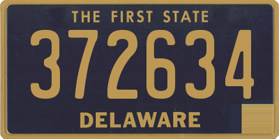 DE license plate 372634