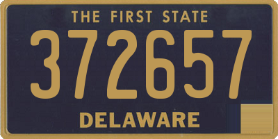 DE license plate 372657