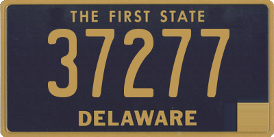 DE license plate 37277