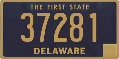 DE license plate 37281