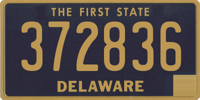 DE license plate 372836