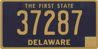 DE license plate 37287