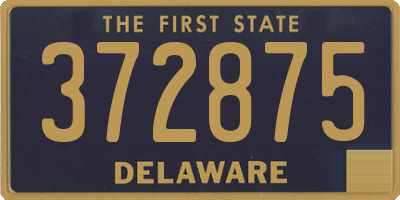 DE license plate 372875