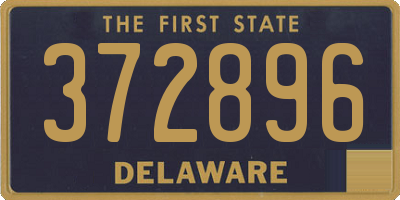 DE license plate 372896