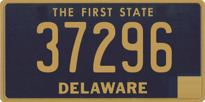 DE license plate 37296