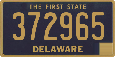 DE license plate 372965
