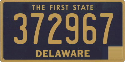 DE license plate 372967