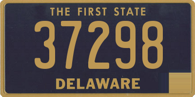DE license plate 37298
