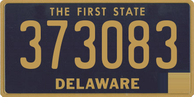 DE license plate 373083