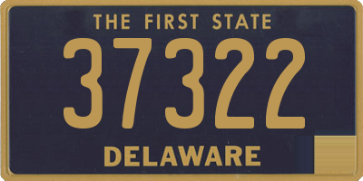 DE license plate 37322