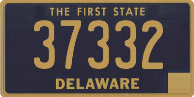 DE license plate 37332