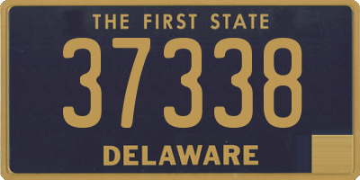 DE license plate 37338