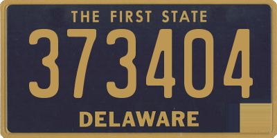DE license plate 373404
