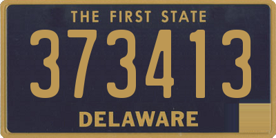 DE license plate 373413