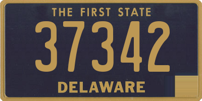 DE license plate 37342