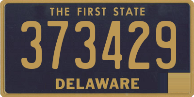DE license plate 373429