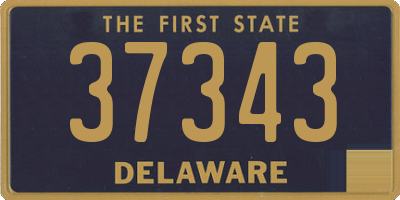 DE license plate 37343