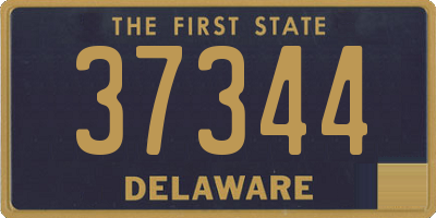 DE license plate 37344
