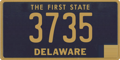 DE license plate 3735