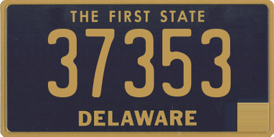 DE license plate 37353