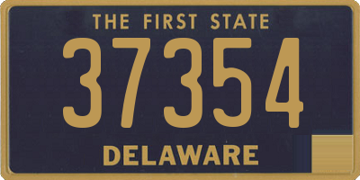 DE license plate 37354