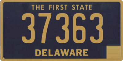 DE license plate 37363