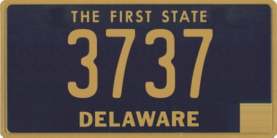 DE license plate 3737