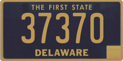 DE license plate 37370