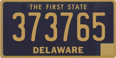 DE license plate 373765