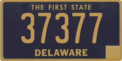 DE license plate 37377