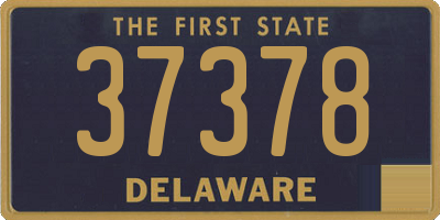DE license plate 37378