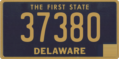 DE license plate 37380