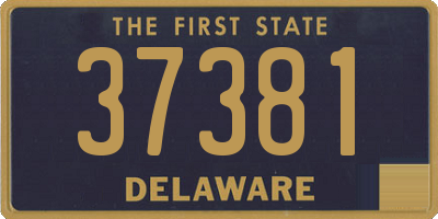 DE license plate 37381