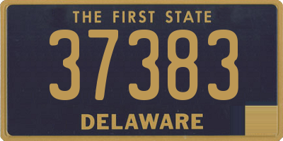 DE license plate 37383