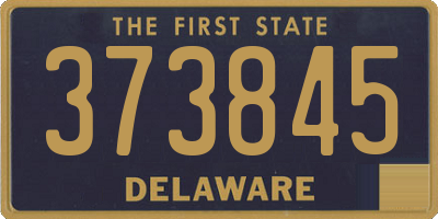DE license plate 373845