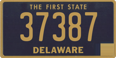 DE license plate 37387