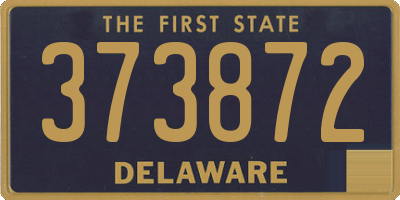 DE license plate 373872