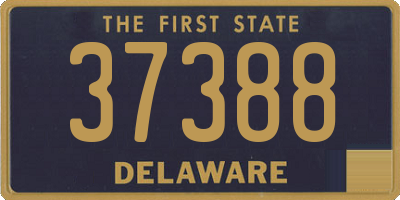 DE license plate 37388
