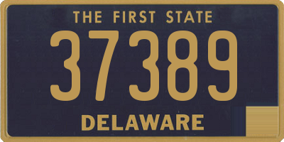 DE license plate 37389